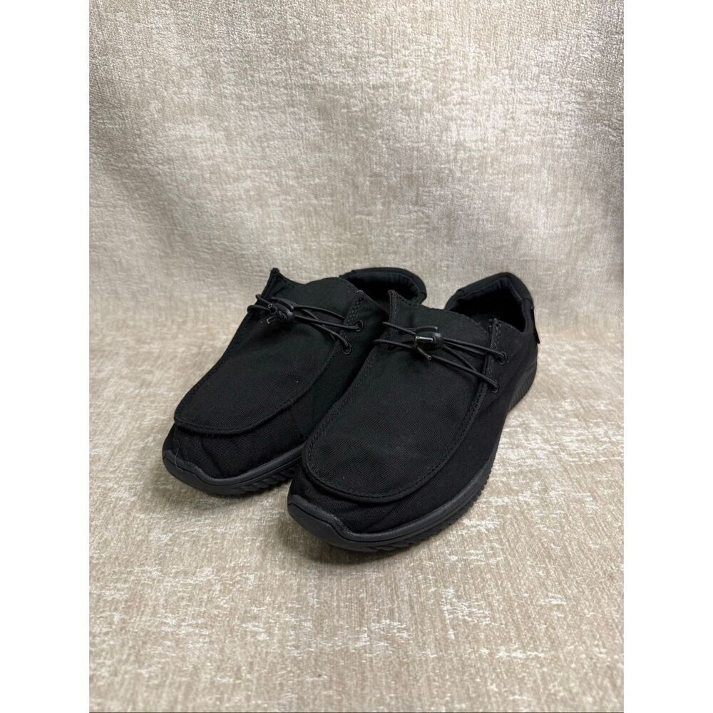 Laforst Women's Canvas Casual Boat Loafer Comfort Shoes Black Size 8